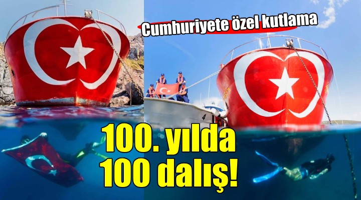 Cumhuriyetin 100. yılında 100 farklı noktada dalış!