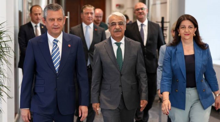 DEM Parti İmralı heyetinden CHP lideri Özgür Özel'e ziyaret
