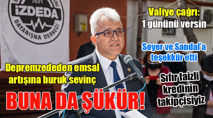 Depremzedede buruk sevinç!