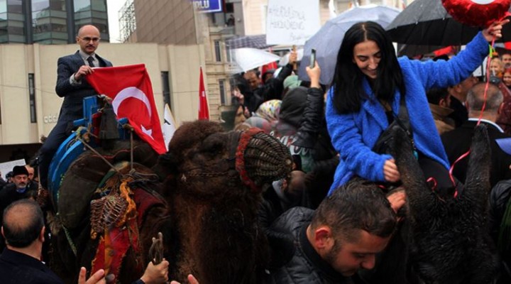 Develi eşekli 'PCR' ve 'HES kodu' protestosu