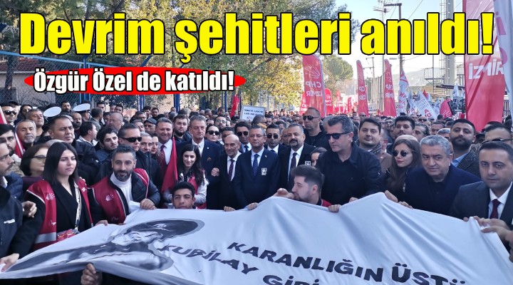 Devrim şehitleri İzmir'de anıldı!