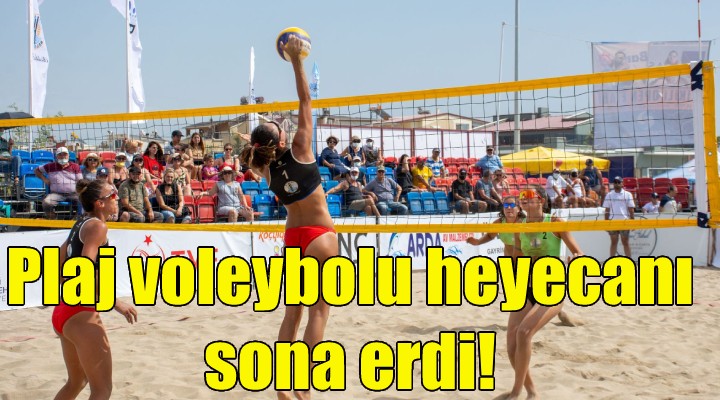 Dikili'de plaj voleybolu heyecanı sona erdi!