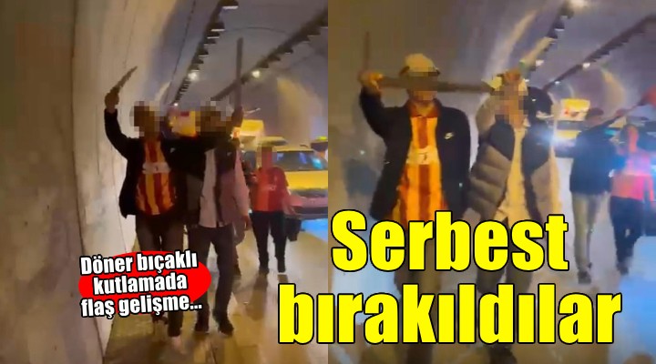 Döner bıçağıyla şampiyonluk kutlamasında gözaltına alınan 2 kişi serbest