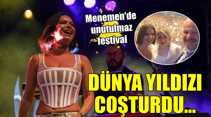 Dünya yıldızı Inna Menemen'i coşturdu...