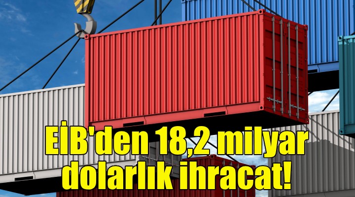 EİB'den 18,2 milyar dolarlık ihracat!