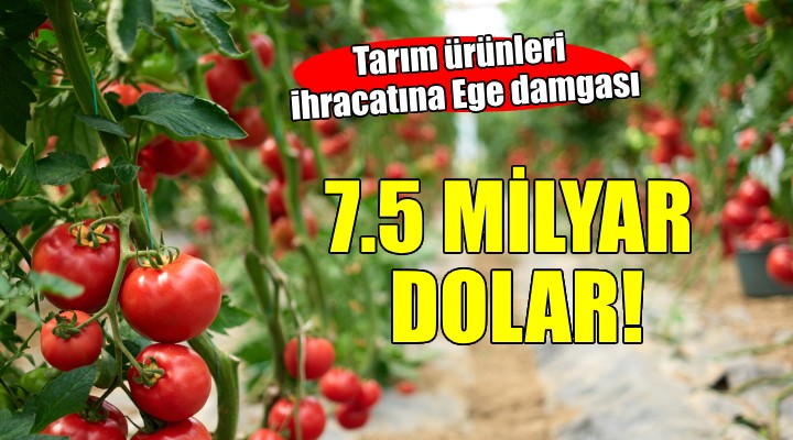 EİB'in tarım ürünleri ihracatı 7,5 milyar doları aştı