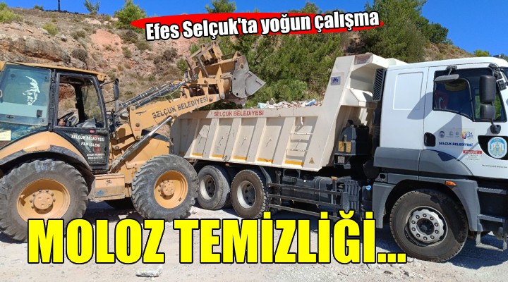 Efes Selçuk'ta moloz temizliği...