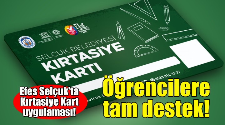 Efes Selçuk'ta öğrencilere önemli destek!