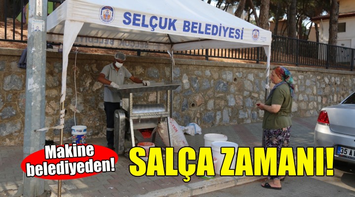 Efes Selçuk'ta salça zamanı!