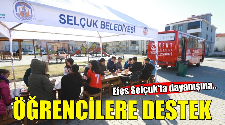 Efes Selçuk'ta öğrencilere destek