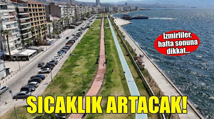 Ege Bölgesi için sıcaklık artış uyarısı