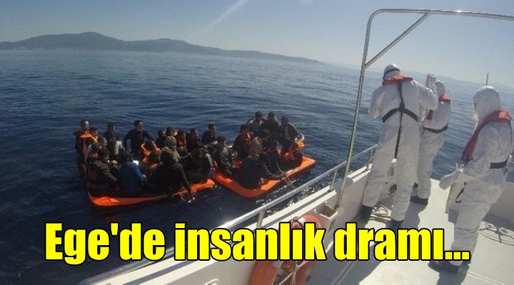 Ege Deniz'inde insanlık dramı! Türk Sahil Güvenlik Ekipleri yetişti