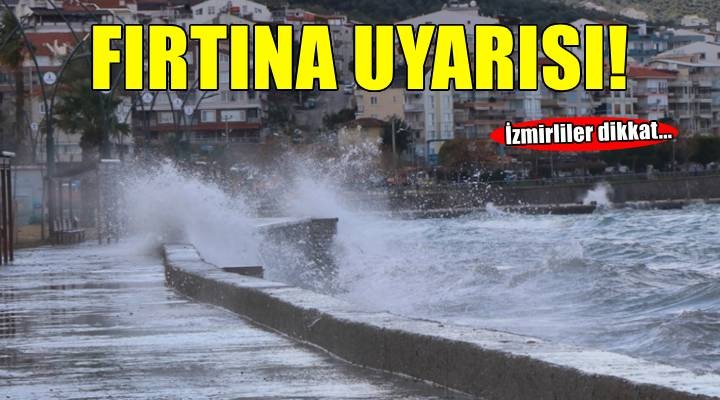Ege Denizi için fırtına uyarısı