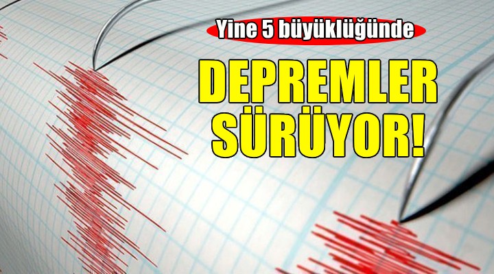 Ege Denizi'nde deprem fırtınası sürüyor