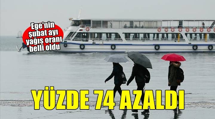 Ege'de şubat ayı yağışları normaline göre yüzde 74 azaldı