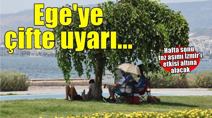 Ege için 'sıcak hava' ve 'toz taşınımı' uyarısı