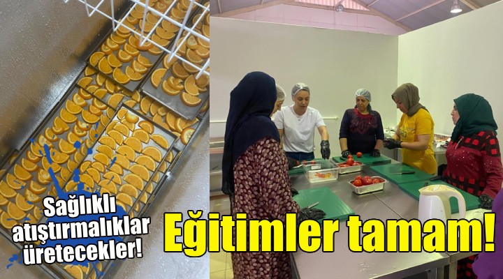 Eğitimler tamamladı... Sağlıklı atıştırmalıklar üretecekler!