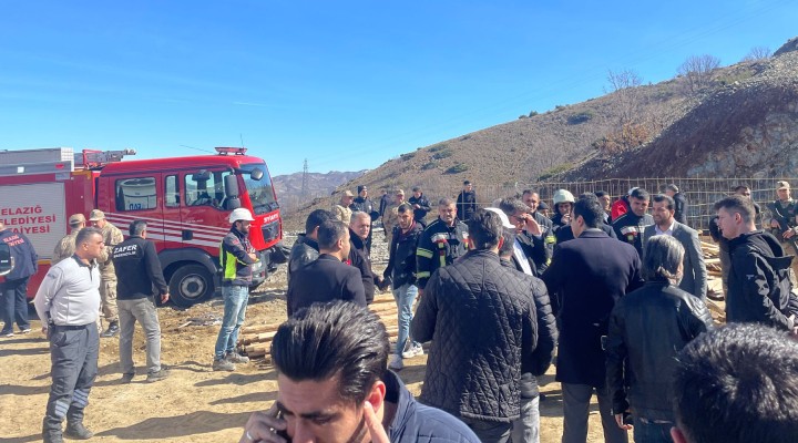 Elazığ'da maden ocağında göçük!