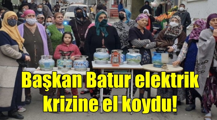 Elektrik krizine Başkan Batur el koydu