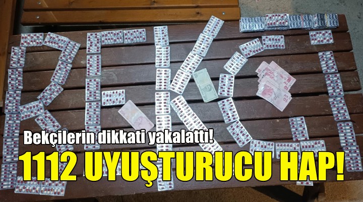 Elindeki poşetten bin 112 uyuşturucu hap çıktı!