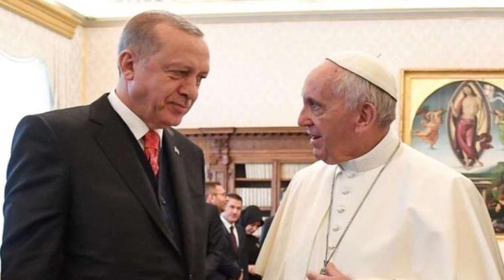Erdoğan'dan Papa'ya Gazze telefonu