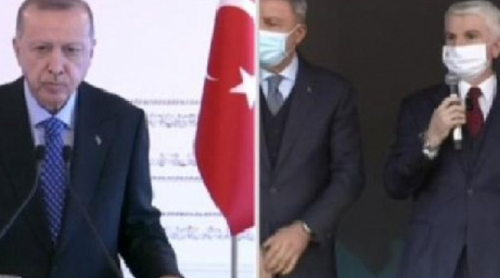 Erdoğan'ın katıldığı törende ilginç anlar...