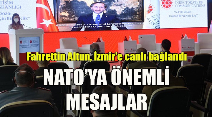 Fahrettin Altun, İzmir'e canlı bağlandı... NATO'ya terörle mücadelede dayanışma çağrısı
