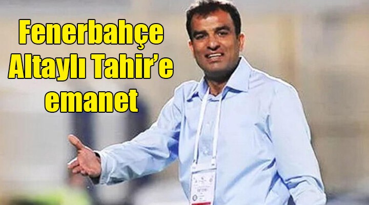 Fenerbahçe, Altaylı Tahir'e emanet