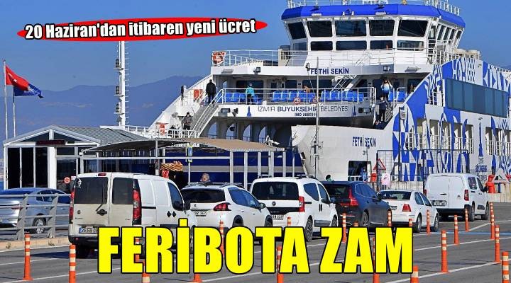Feribot sefer ve ücret tarifesine düzenleme
