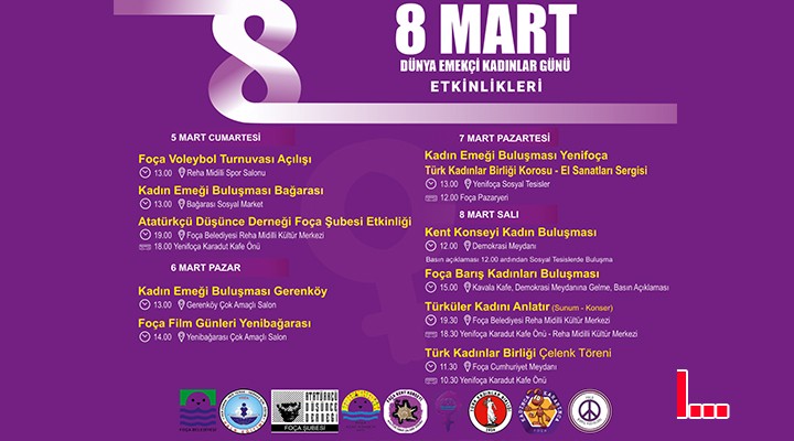 Foça'da 8 Mart etkinlikleri