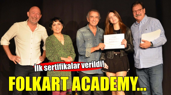 Folkart Academy'de ilk sertifikalar verildi....