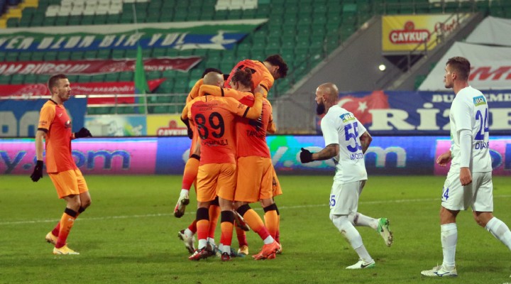 Galatasaray Rize'de şov yaptı