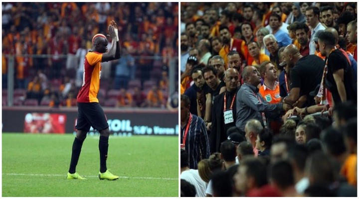 Galatasaray tribünlerinde Diagne gerilimi!