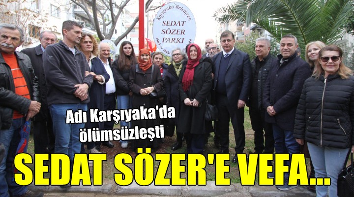 Gazeteci Sedat Sözer'in adı ölümsüzleşti...
