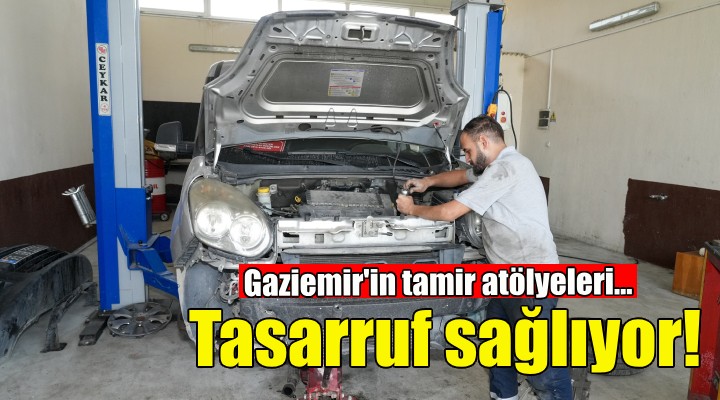 Gaziemir Belediyesi araçlarını atölyelerinde tamir ederek tasarruf sağlıyor!