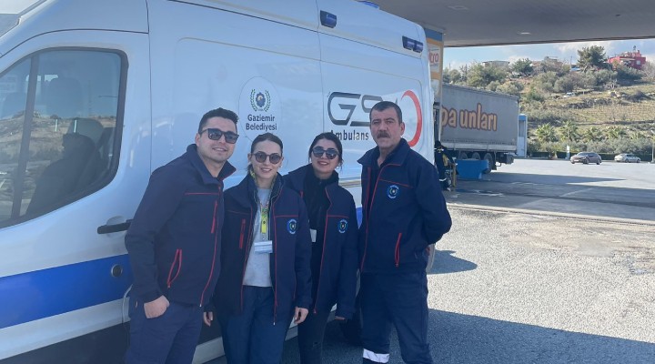 Gaziemir Belediyesi'nden depremzedelere sağlıkçı ve ambulans desteği!