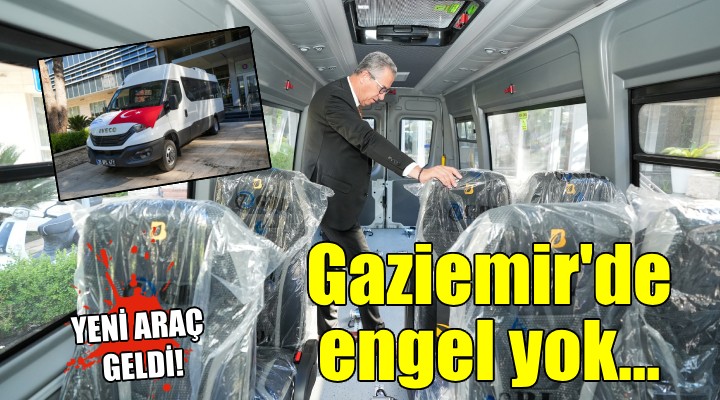 Gaziemir Belediyesi'ne yeni engelli aracı..