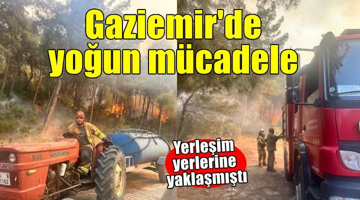 Gaziemir'de alevler kontrol altına alındı