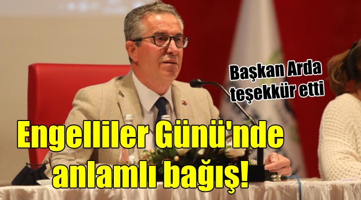 Gaziemir'de anlamlı bağış!