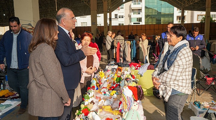 Gaziemir'de el emeği ve satış pazarı açıldı