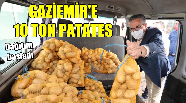 Gaziemir'e 10 ton patates