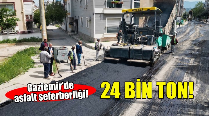 Gaziemir'de asfalt seferberliği!