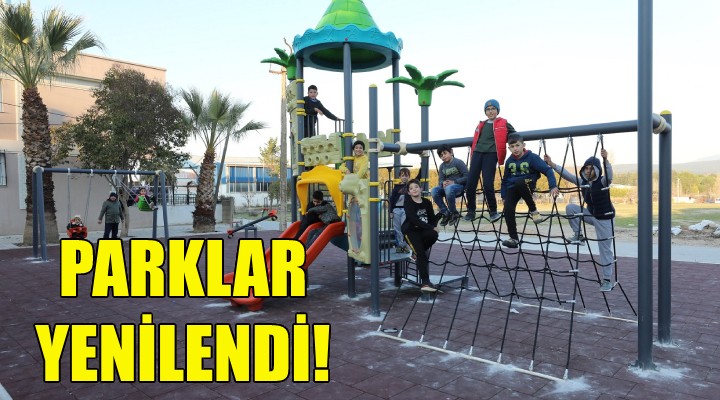 Gaziemir'de parklar yenilendi!