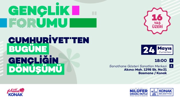 Gençliğin sesi Konak'tan yükselecek