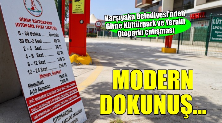 Girne Kültürpark'a ve Yeraltı Otoparkı'na modern dokunuş