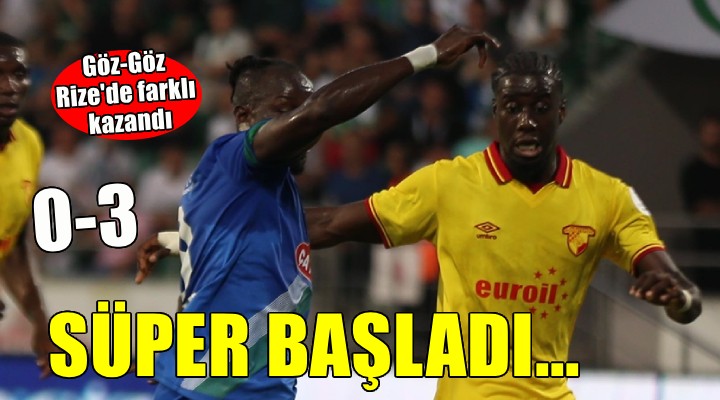 Göztepe Rize'de farklı kazandı...