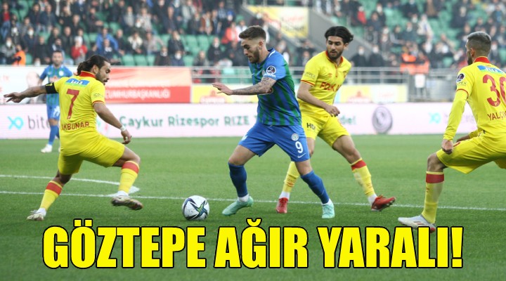 Göztepe ağır yaralı!