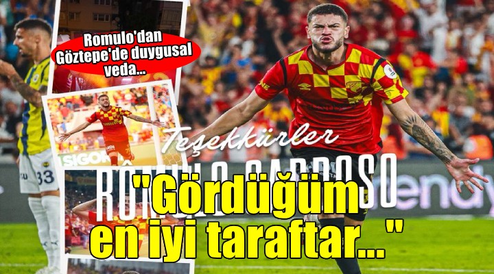 Göztepe'de Romulo'dan veda mesajı