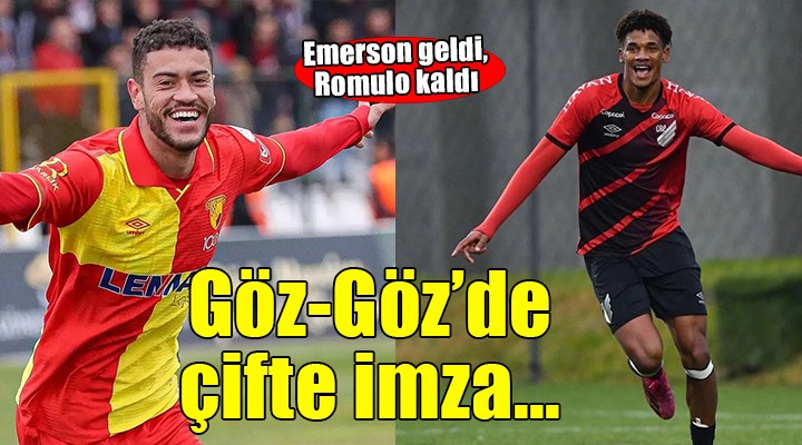 Göztepe'de çifte imza... Emerson geldi, Romulo kaldı!