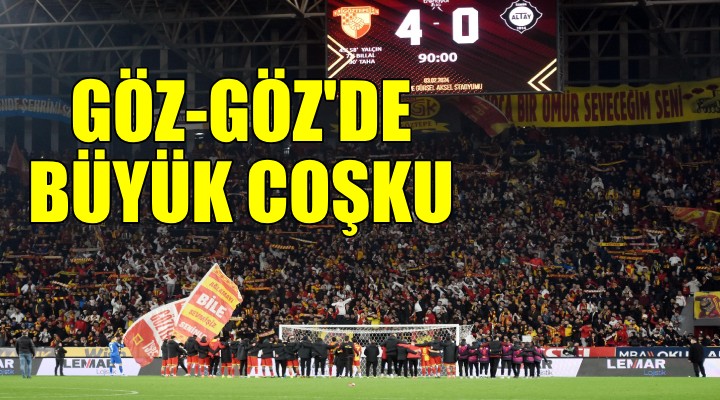 Göztepe'de derbi coşkusu...